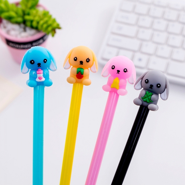 4-12pc Puppy Dogs Ballpoint Gel Pens Cute Kids Party Gift Bag Fillers
