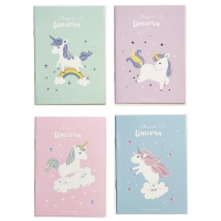 4pk Unicorn Cute Mini Notebooks Small Notepads Notes Pad Pocket Memo Pads