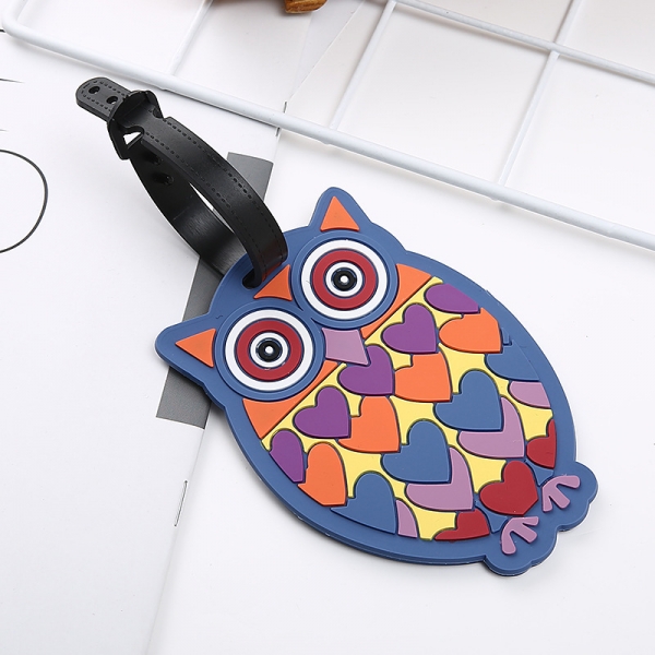 Multicolour Owl Fashion Luggage Tags Cute Holiday Suitcase Labels Travel Bag ID
