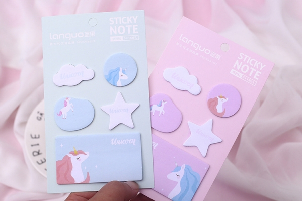 Unicorns Mini Sticky Notes Pad Cute Bookmark Memo Index Tab Page Markers