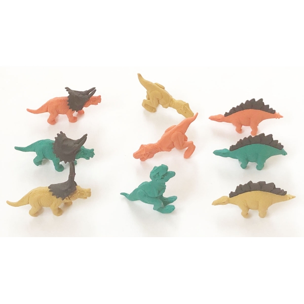 Dinosaurs T-Rex Animal Puzzle Erasers Fun Kids Rubber Party Gift Bag Fillers