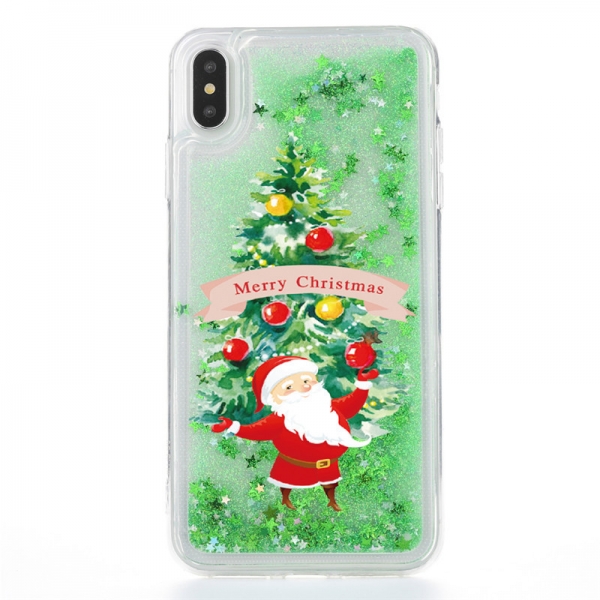 Xmas Santa Claus Christmas Tree Green iPhone 6 Plus 6S Plus Phone Case
