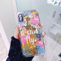 Glitter Liquid - Flamingo B iPhone 6 Plus 6S Plus Phone Case