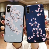 Orchid Flowers Silicone Rubber Soft Phone Cover iPhone 6 6S 7 8 Plus X XR XS Max