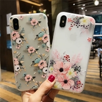 Flowers Floral Silicone Rubber Soft Phone Cover iPhone 6 6S 7 8 Plus X XR XS Max