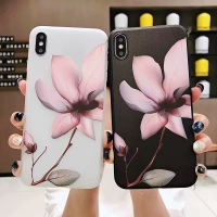 Flowers Floral Silicone Rubber Soft Phone Cover iPhone 6 6S 7 8 Plus X XR XS Max
