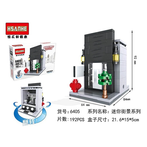 Mobile Phone Store Smartphone Shop Building Bricks Construction Blocks Toy Set