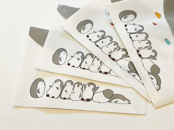 3pc Animals Deer Penguin Piglet Fashion A4 Plastic Document Wallets File Folders