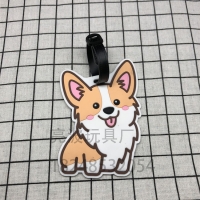 Corgi Puppy Dog Fashion Luggage Tags Cute Suitcase Labels Travel Bag Identity ID