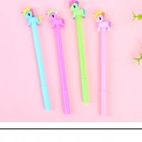 4-12pc Rainbow Unicorns Ballpoint Gel Pens Cute Kids Party Gift Bag Fillers