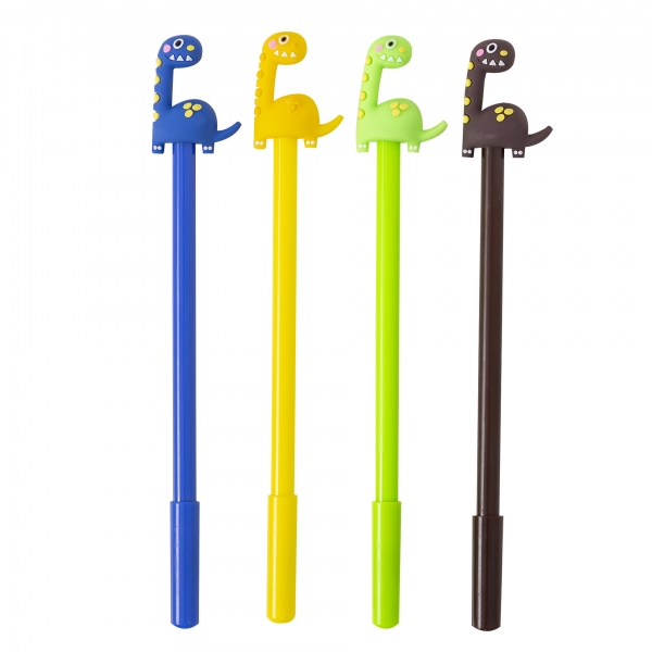 4-12pc Cute Dinosaurs Ballpoint Gel Pens Funky Kids Party Gift Bag Fillers