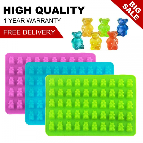 Small Gummy Bears Silicone Mold  Gummy Candy Silicone Mold in