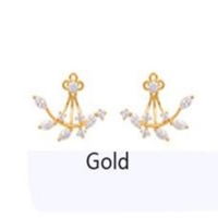 Fashion Leaves Diamante Earrings
