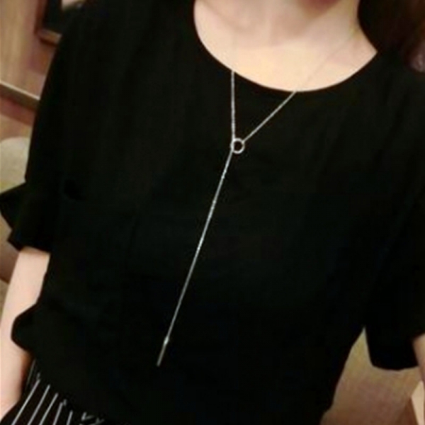 Multilayer Stainless Steel Puzzle Pendant Couple Necklace Set Lovers Gift