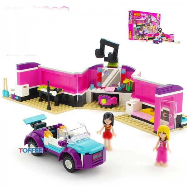 Girls Music Party Building Bricks Construction Blocks Toy Set
