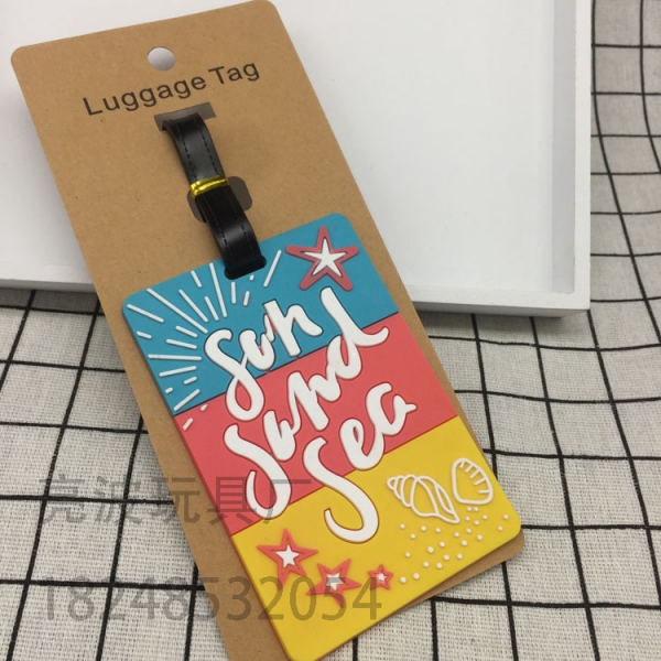 Seaside Holiday Sand Beach Fashion Luggage Tags Suitcase Labels Travel Bag ID