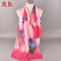 Rose Flowers Floral Fashion Ladies Scarves Chiffon Scarf Womens Shawls X481