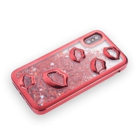 Glitter Liquid Sexy Lips Red iPhone 6 6S Phone Case