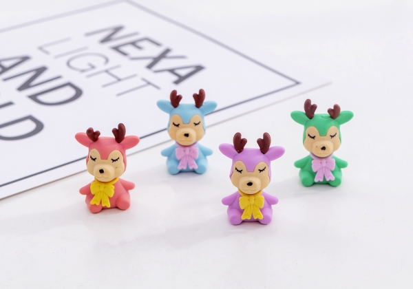 Santa Claus Reindeer Christmas Stocking Puzzle Erasers Party Gift Bag Fillers