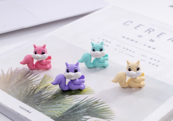 Cute Squirrels Animal Pencil Top Erasers Fun Kids Rubbers Party Gift Bag Fillers