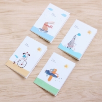 4pk Animals In Outdoor Activities Mini Notebooks Small Notepads Pocket Memo Pads