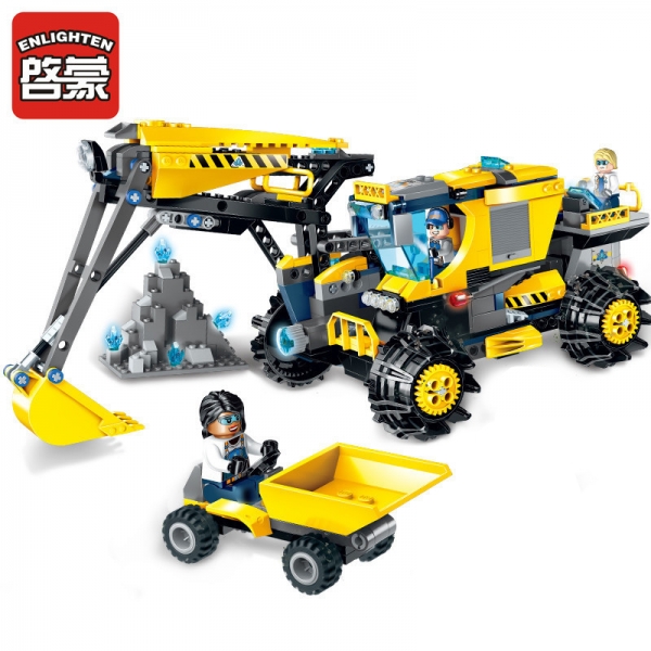 Construction Vehicle Builders Truck Building Bricks Toy Construction Blocks Kit