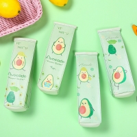 Avocado Fruits Cute Green Pencil Cases Cosmetics Make Up Bags Pen Pouches