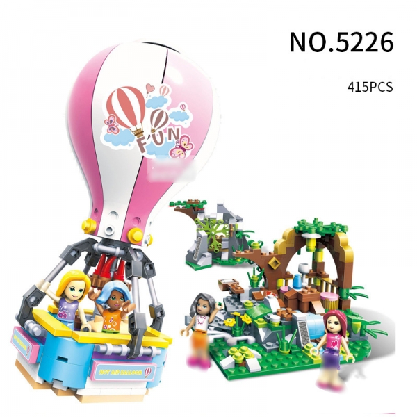 Outdoor Girls Party Hot Air Balloon Building Bricks Construction Blocks Toy Set