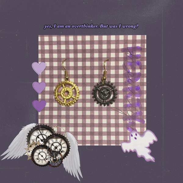 Girls Handmade Steampunk Cog Earrings