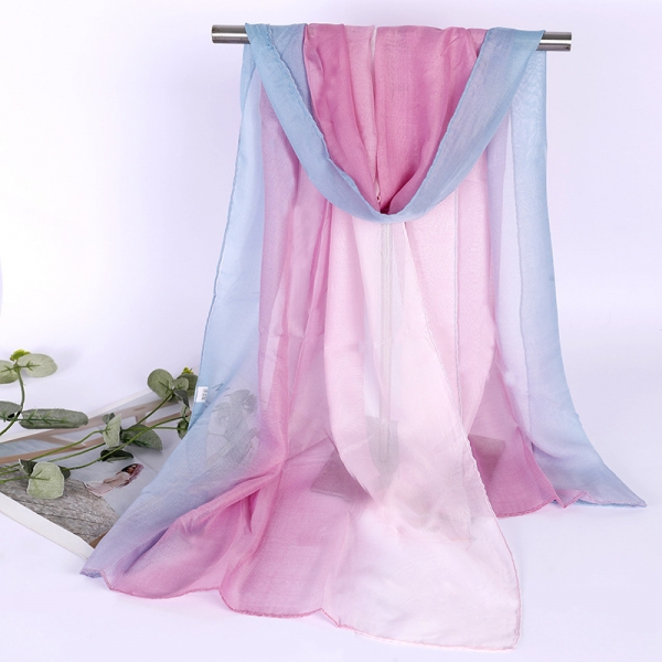 Colorful Striped Fashion Ladies Scarves Chiffon Scarf Womens Shawls