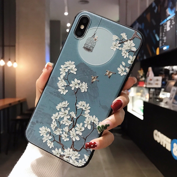 Flowers and Birds C iPhone 10 iPhone X Phone Case