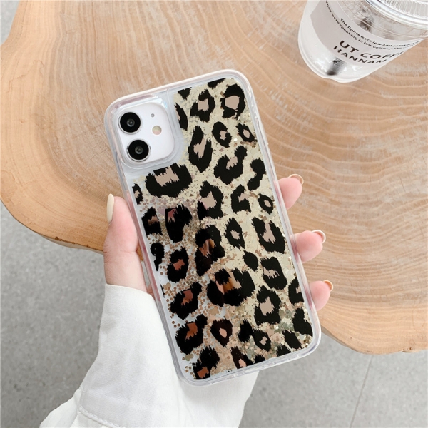 Glitter Liquid - Leopard Pattern A iPhone 6 6S Phone Case