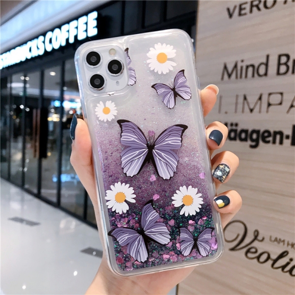 Glitter Liquid - Butterfly B iPhone 6 6S Phone Case