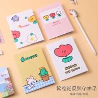 4pk Flowers Tulip Cactus Daisy Floral Mini Notebooks Small Notepads Memo Pads