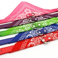 Adjustable Puppy Dog Kitten Cat Small Medium Large Strong Pet Collar With Scarf