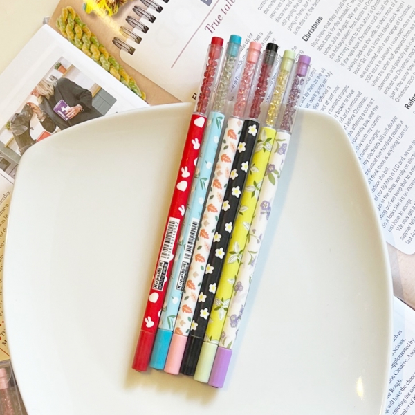 Flowers Patterned Cute Floral Ballpoint Gel Pens Party Gift Bag Fillers