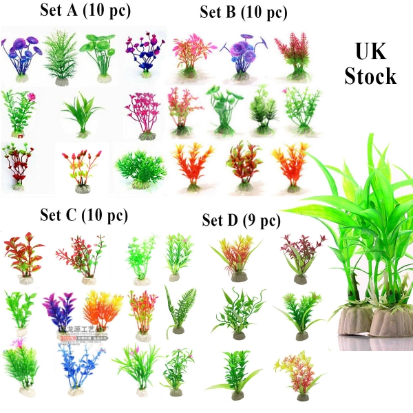 Fish tank hotsell artificial plants