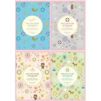 4pk Garden Flowers Animals Cute Floral Mini Notebooks Small Notepads Memo Pads