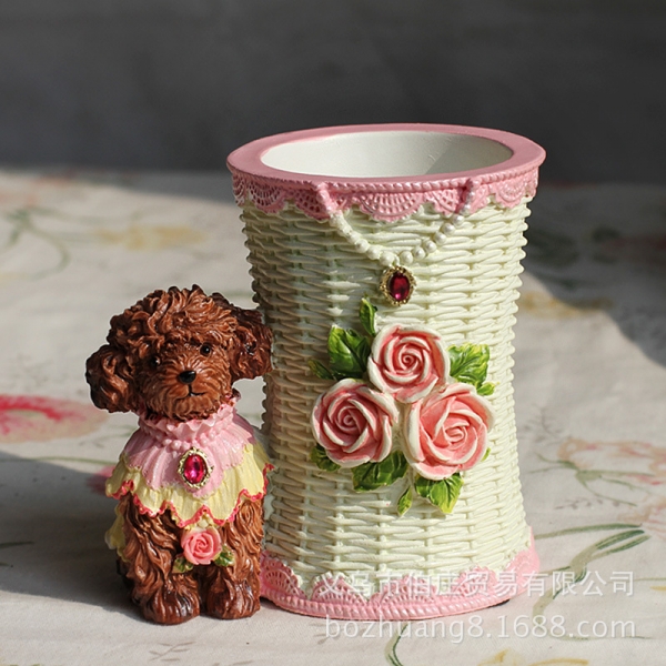 Brush Pot Ballpoint Gel Pens