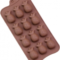 12 Pineapples Fruits Silicone Mould Chocolate Fondant Jelly Ice Cube Mold