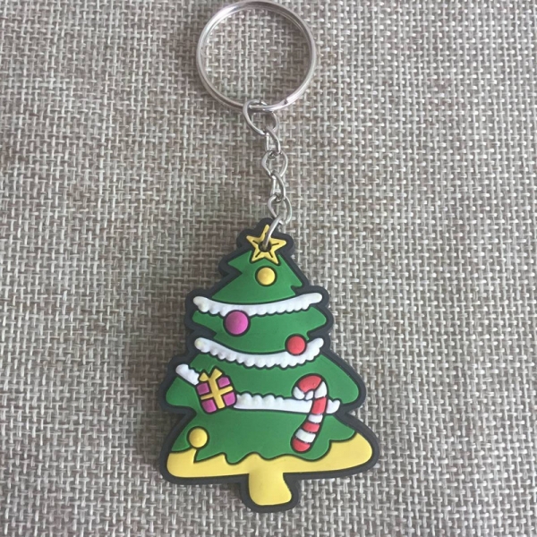 The Pine Tree Shape Cool Silver Keyrings Novelty Metal Key Rings For Men And Boys