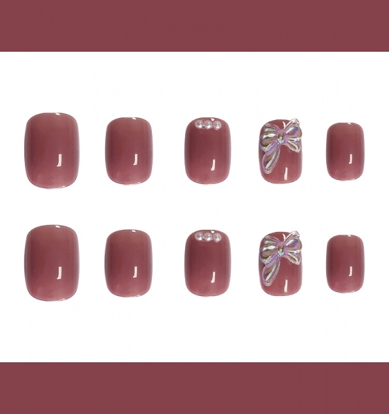 Diamond Jewel Decorations False Nail Art Tips Full Cover Fake Nails With Glue