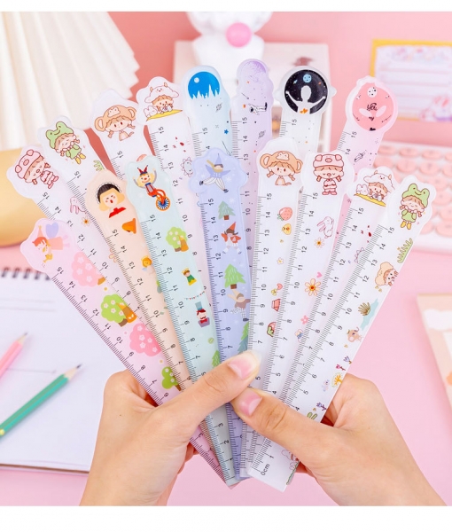 1 - 24 pc Cute Girls Plastic Rulers Party Gift Bag Fillers Christmas Stockings