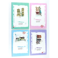 Vintage Style Market Town A5 Notebook
