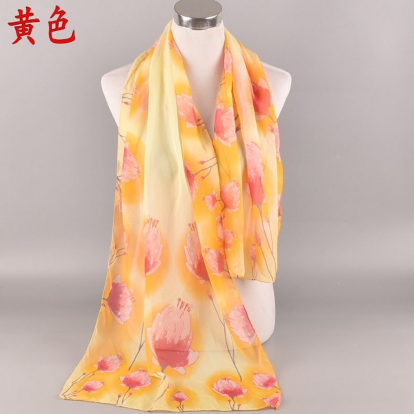 Flower Style X480 Fashion Ladies Scarves Chiffon Scarf Womens Shawls