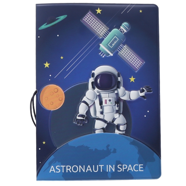 Astronaut Passport Cover With Elastic Band