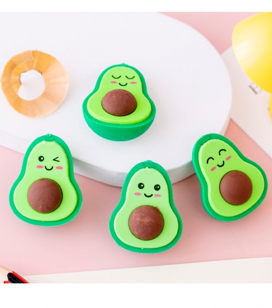 Avocado Fruits Erasers Novelty Fun Kids Rubbers Party Gift Bag Fillers