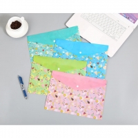 4pk Summer Fruits Fashion A4 Plastic Document Wallets File Folders