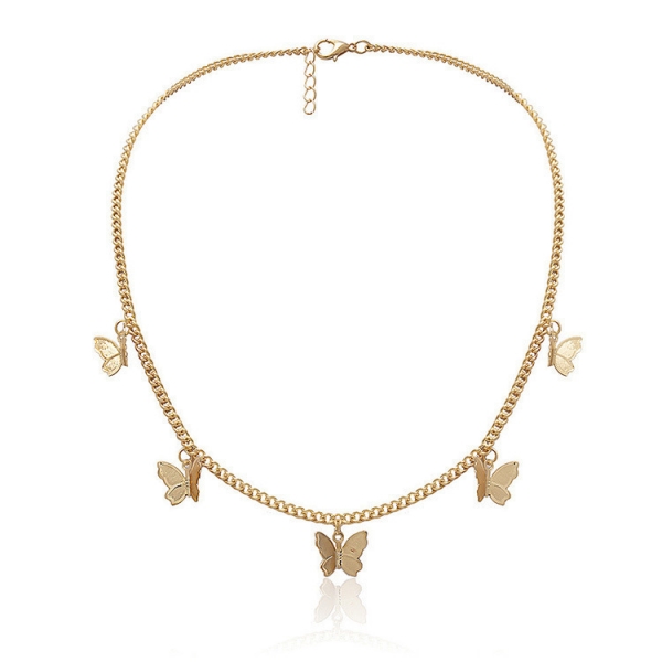 Butterfly Shape Necklace Pendant Choker Collar Statement Chain Fashion Women Jewellery