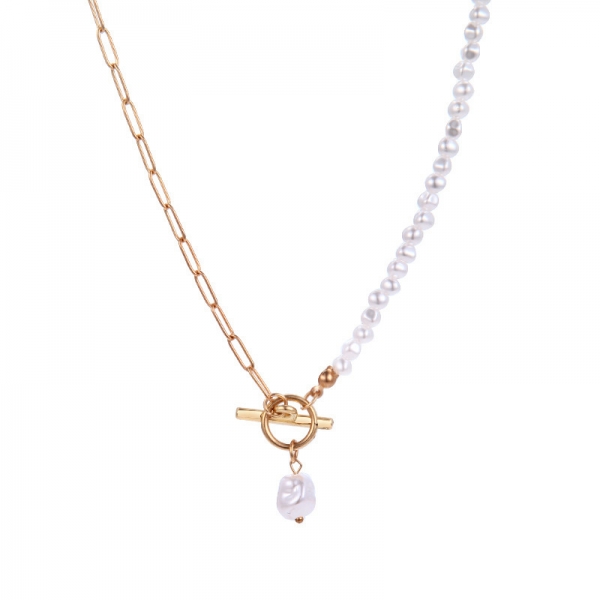 Pearl Necklace Pendant Choker Collar Statement Chain Fashion Women Jewellery